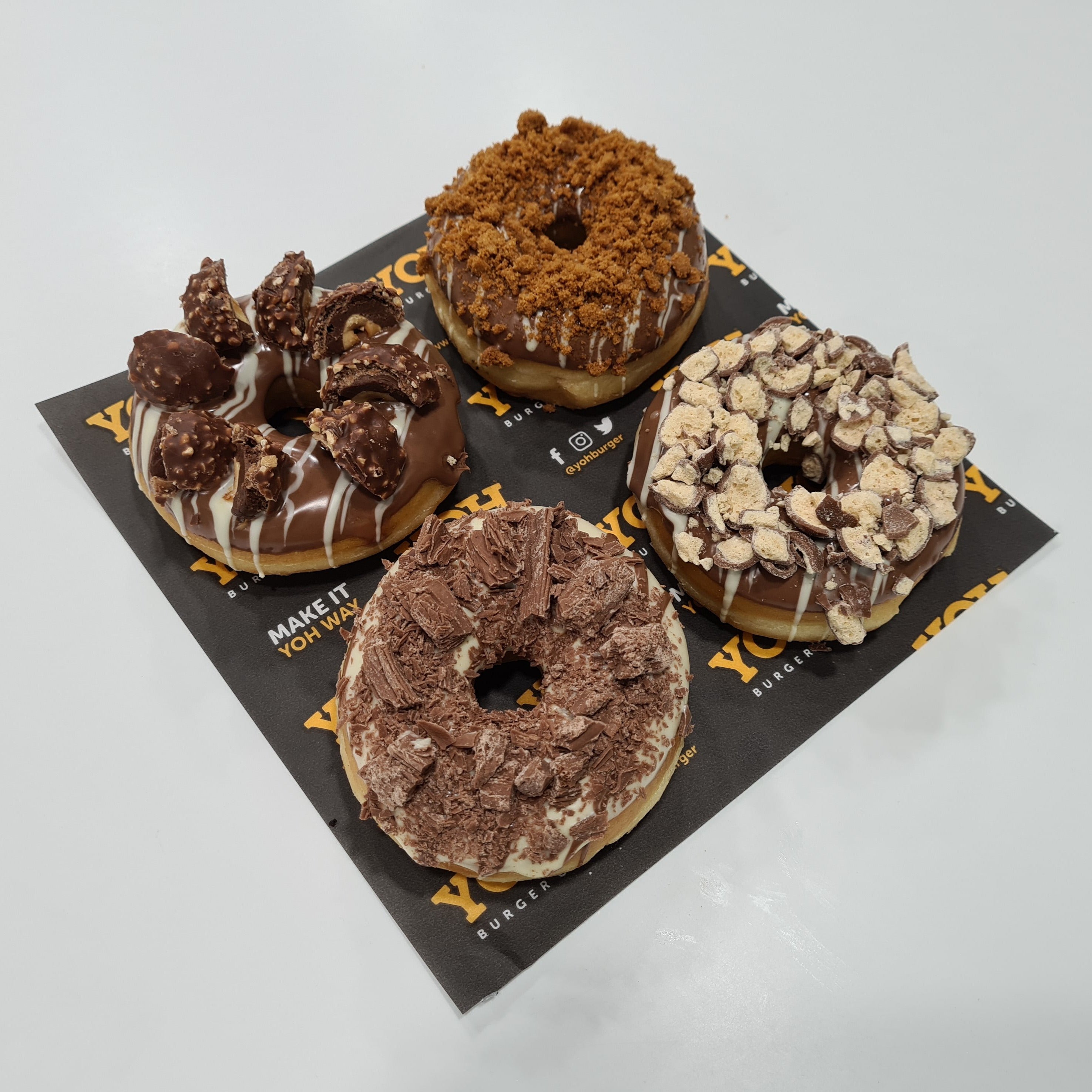 Box 1 - Doughnuts by Yoh (Biscoff, Ferrero, Malteser, Twirl Orange)