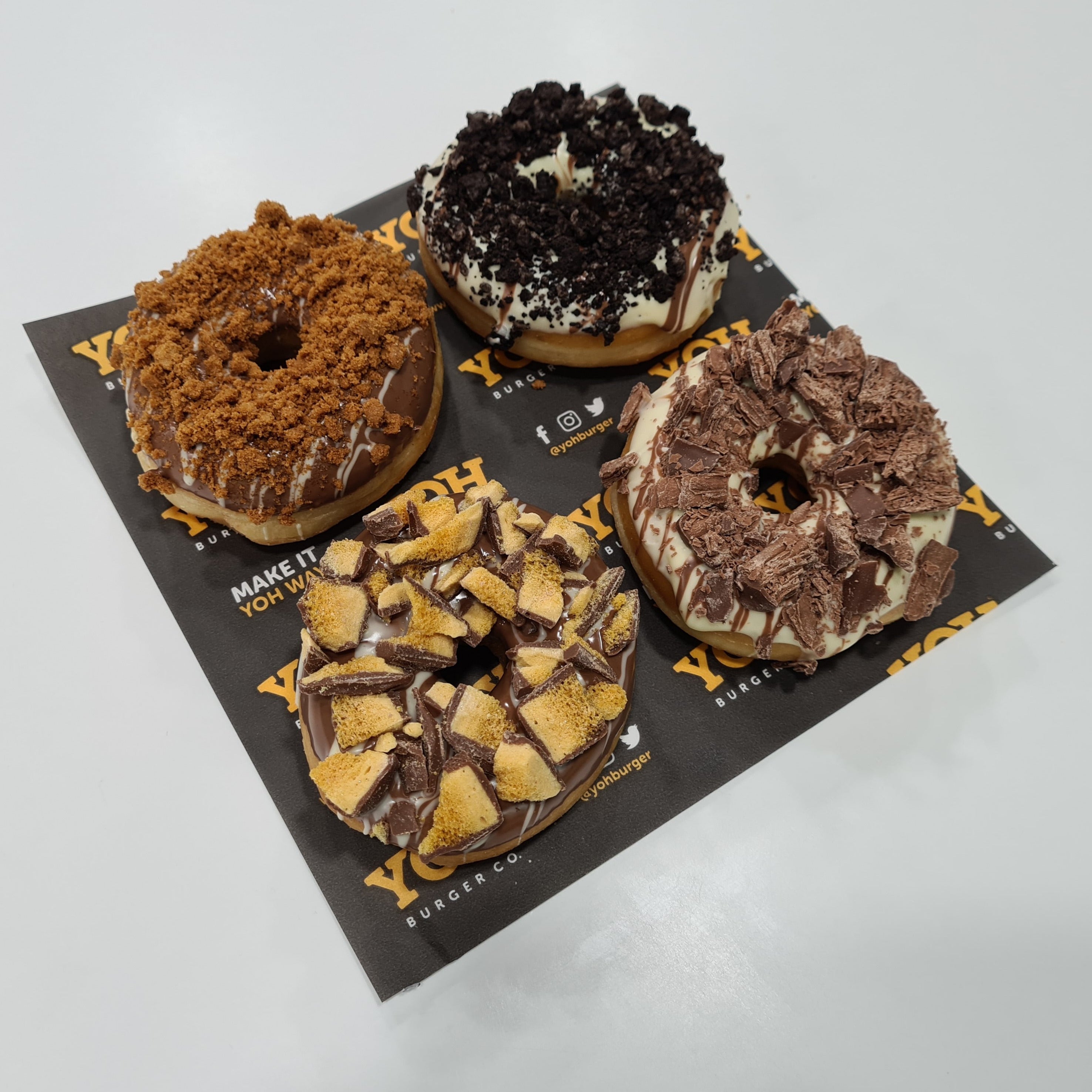 Box 4 - Doughnuts by Yoh (Oreo, Biscoff, Honeycomb, Twirl Orange)